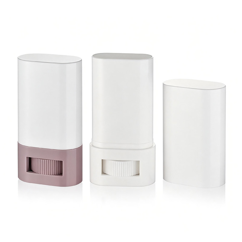 Oval Plastic Bottom Filling Deodorant Stick Container